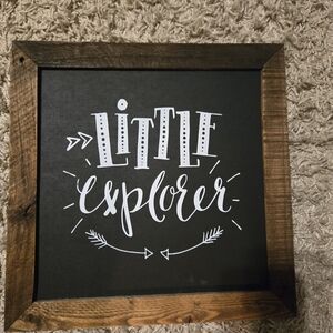Little Explorer Black and Brown Wall Decor